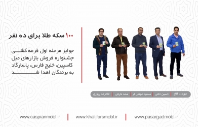 اعلام اسامی برندگان مرحله اول قرعه کشی جشنواره "روی گنج بنشینید"