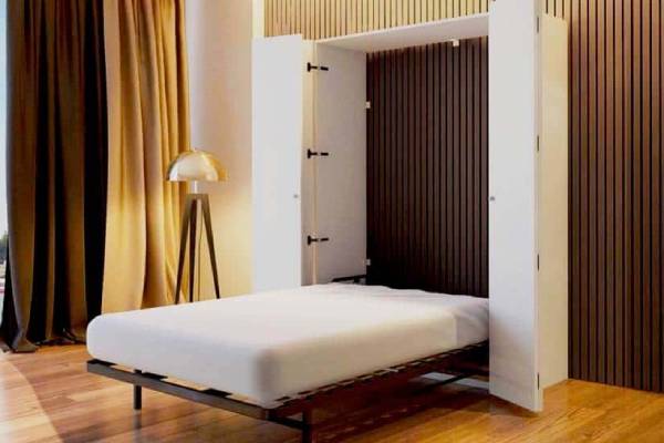 معایب تخت تاشو دیواری 6 اشغال فضای دیوار و محدودیت در دکوراسیون داخلی