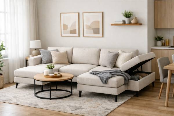 مبل ال برای پذیرایی کوچک